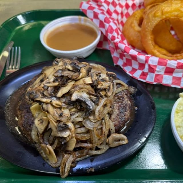 Chopped Steak Dinner.