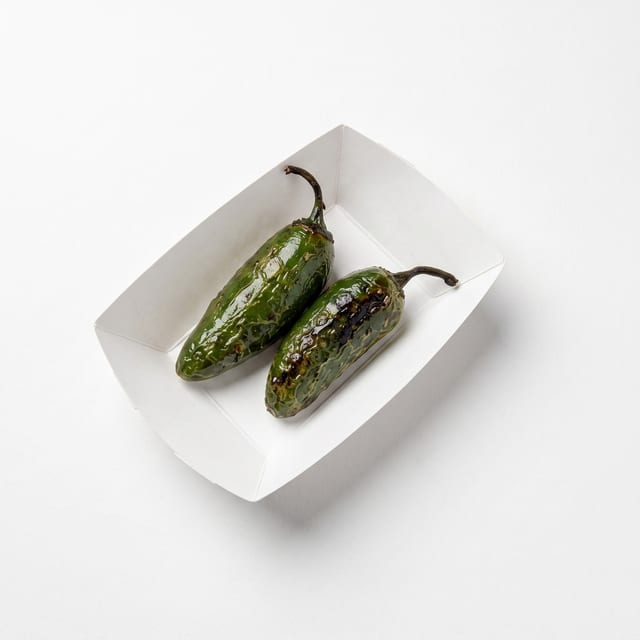 Whole Grilled Jalapenos.