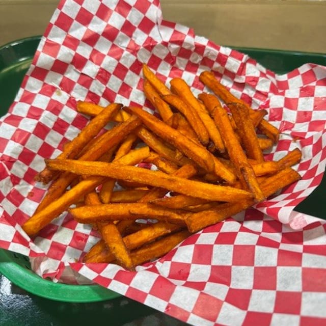 SWEET POTATO FRIES.