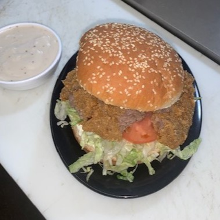 COUNTRY FRIED STEAK SANDWICH