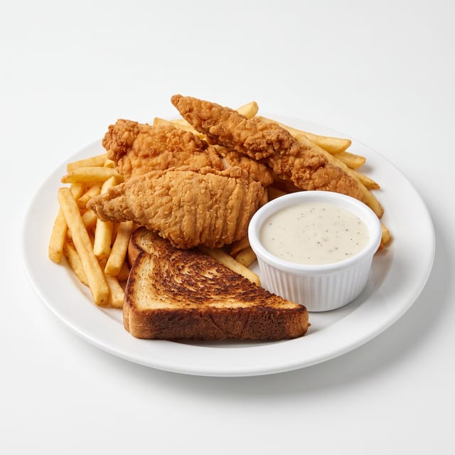 JR CHICKEN STRIP BASKET combo.